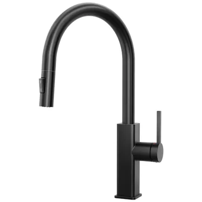 Produktbild von CECIPA MAX Wasserhahn Küche Schwarz Ausziehbar, Küchenarmatur mit Brause Hochdruck Edelstahl, Mischbatterie 2 Strahlarten, Wasserhahn 360° Drehung