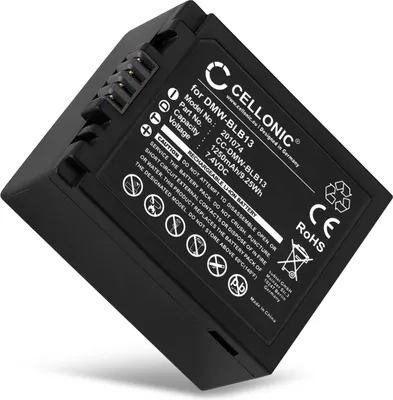Immagine prodotto di CELLONIC 1x Batteria per Fotocamera Compatibile con Panasonic Lumix DMC-GF1, Lumix DMC-G2, Lumix DMC-G1, DMW-BLB13 – (1250mAh, 7.4V)
