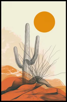 Produktbild von Plakat 53x81cm Wüsteneinsamkeit