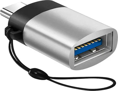 Produktbild von Usb zum Typ-c 3.0 Adapter OTG Handy Lanyard Typ Silber