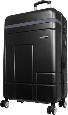 Produktbild von ABS Hartschale Reise Koffer Trolley Gepäck vier 360° Rollen Luzern Schwarz Gr. XL