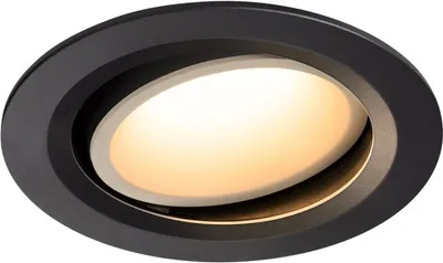 Produktbild von SLV 1003656 NUMINOS DL L LED Einbauleuchte schwarz/weiss 3000K 55° schwenkbar