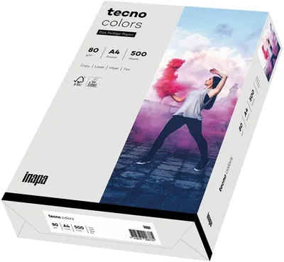 Immagine prodotto di tecno Carta multifunzione Colors A4 80 g/m² grigio chiaro 500 fogli