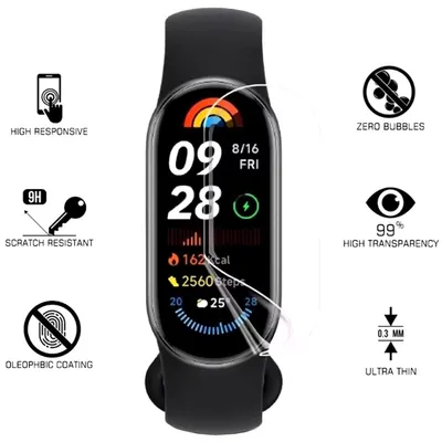 Obrázok produktu pre Ochranná fólia Xiaomi Smart Band 9 Hydrogel Touch Film, priehľadná, na LCD displej