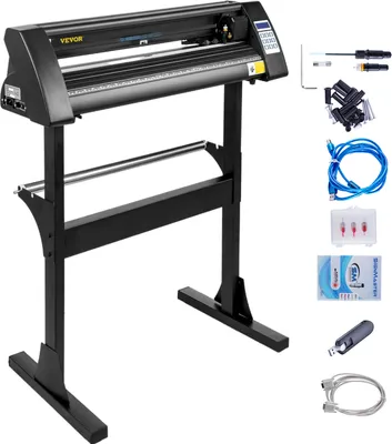 Produktbild von VEVOR 28 Zoll Vinyl cutter Vinyl Cutter Plotter Maschine 720mm Dunkel Vinyl Schneideplotter 630 mm Schneidbreite Cutting Plotter Device Schneider Plotter mit Ständer