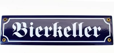 Produktbild von Emaille Schild Bierkeller