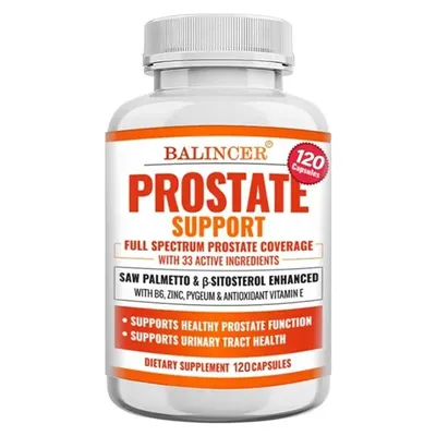 Obrázek produktu pro Prostate Support (120 kapslí) Doplněk stravy, zdraví mužů, zdraví ledvin, zdraví prostaty, močový měchýř, ledviny