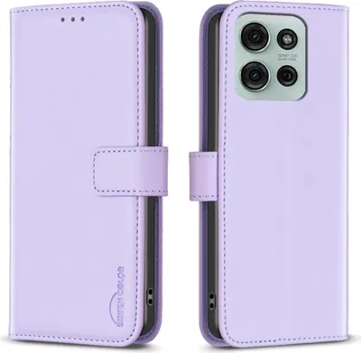 Produktbild von Motorola Moto G75 Hülle - BINFEN Klapphülle - Lavendel