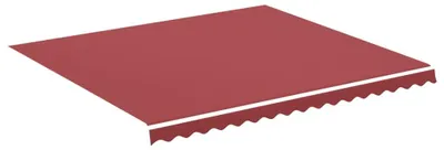 Image de vidaXL Tissu de remplacement pour auvent Bourgogne Rouge 4x3.5 m