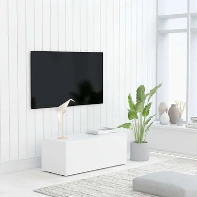 Produktbild von The Living Store TV-Schrank Weiß 80x34x30 cm Holzwerkstoff