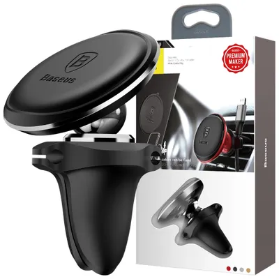 Produktbild von Baseus Magnetic Air Vent, magnetyczny uchwyt samochodowy do kratki wentylacyjnej, czarny