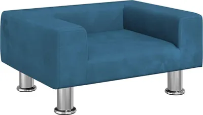 Obrázek produktu pro vidaXL pelíšek pro psy modrý 50x40x26,5 cm sametový