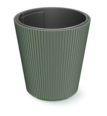 Zdjęcie produktu dla Prosperplast s.r.o. Doniczka z wkładem MILLY ciemnozielona 29,9 cm