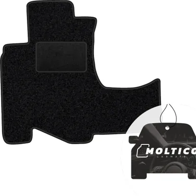 Produktbild von moto-MOLTICO Fahrer Fußmatte Auto Velours Fahrerseite Autoteppiche Schwarz Fahrermatte 1-teilig passend für Honda CR-V 2002-2006