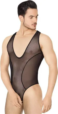 Immagine prodotto di Softline - Body a rete da uomo - Nero