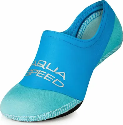 Produktbild von AQUA SPEED Neoprensocken Schwimmsocken Surfschuhe Socken neopren 26/27 blau/türkis