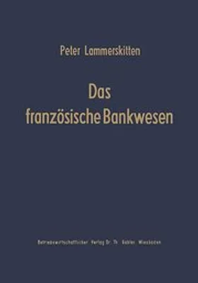 Produktbild von Das französische Bankwesen