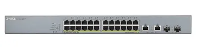 Obrázok produktu pre Zyxel GS1350-26HP-EU0101F Sieťový prepínač L2 Gigabit Ethernet (10/100/1000) s napájaním cez Ethernet (PoE), sivý