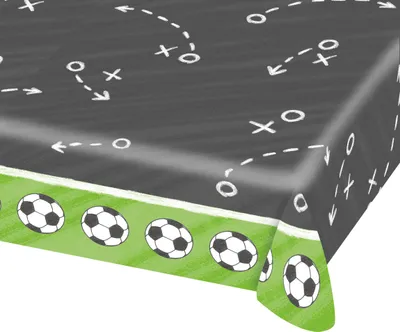 Produktbild von Amscan Tischdeke Partydekoration Fußball Kicker in Grün und weiß