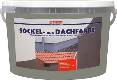 Produktbild von Wilckens 5l Sockel- Dachfarbe betongrau Sockelfarbe Außenfarbe Wandfarbe Farbe