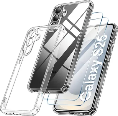 Produktbild von Hülle + 2X Schutzglas für Samsung Galaxy S25 5G Panzerfolie Display Case Full 9H