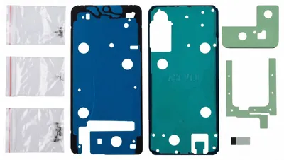 Imagen del producto de Kit de adhesivo para pantalla, marco y cristal trasero de Samsung, compatible con Galaxy A57 5G, color negro