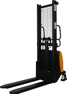 Produktbild von qteck Semi-Elektrischer Hochhubwagen HSE-Serie 1150mm Gabellänge Nylon/Tandem 1500kg Tragkraft 1600mm Hubhöhe