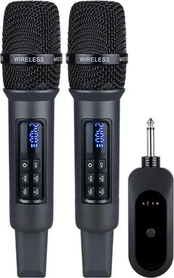Obrázek produktu pro INF Duální bezdrátový ruční mikrofonní systém pro karaoke a konference