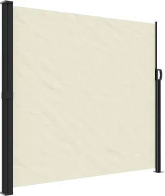 Image de vidaXL Marquise latérale extensible Crème 180x600 cm