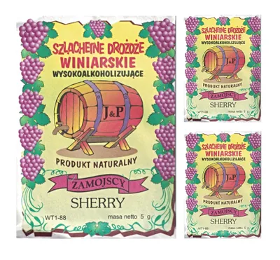 Produktbild von HUGBERT Weinhefe SHERRY für schwere Weine 100% natürlisches Produkt Hefe, Wein, 3 Stück