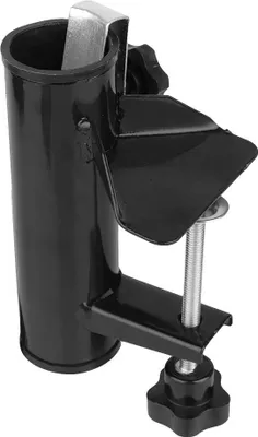 Produktbild von Parasolhalter für Balkonpfosten - Stahlschirmständer (Schwarz)