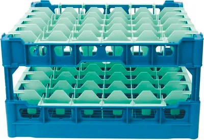 Zdjęcie produktu dla FRIES Clixrack Kosz na szklanki Wymiary przegródki 75 x 75 mm, na 36 szklanek, wysokość: 245 mm
