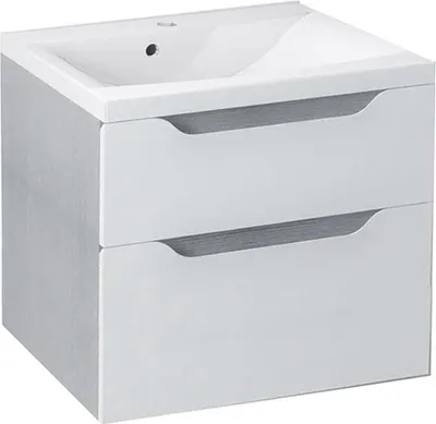 Produktbild von Sapho WAVE Unterschrank 60x65x48cm, weiß / Silbereiche