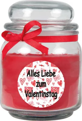 Image de Bougie parfumée en pot - Valentin Bonbon 300gr ( 70h ) Tout amour
