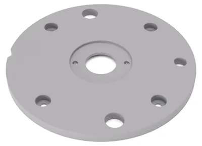 Produktbild von PRIWAS Grundplatte/Adapterplatte für Kopierhülsen passend für Triton TRA001 | Gleitplatte passend für Triton Oberfräsen