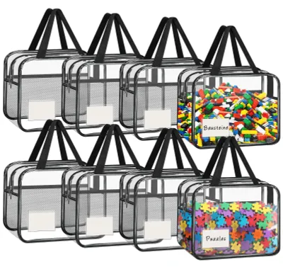 Immagine prodotto di Omgoods - Sacchetti portaoggetti salvaspazio - Borsa portaoggetti - PVC - Impermeabile - Robusto - 30,5 x 24,5 x 12 cm - Sacchetti per giocattoli