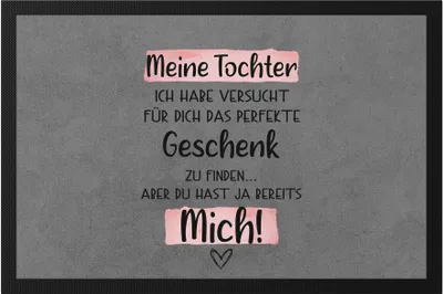 Produktbild von Tochter Geschenk Fußmatte  Mit Spruch Kinder Geschenkidee Humor Sarkasmus