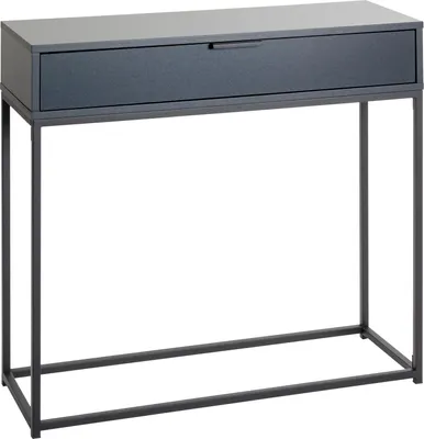 Produktbild von HAKU Konsole Nachtkonsole Beistelltisch anthrazit, schwarz - Metall, Spanplatte, B/H/T: 80x77x28 cm