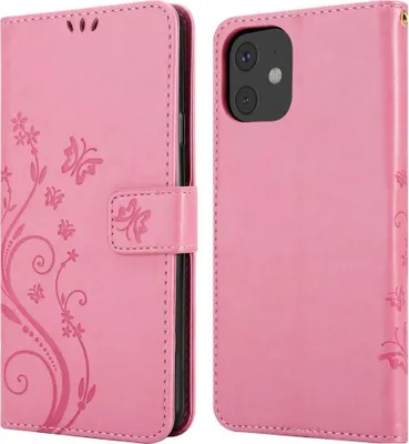 Immagine prodotto di Cadorabo Custodia per Apple iPhone 11 Custodia protettiva in rosa Custodia protettiva per telefono cellulare Custodia Fiori Custodia