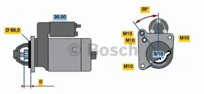 Produktbild von BOSCH 0 986 016 400 Starter Anlasser 1,1kW für RENAULT CLIO II (BB0/1/2, CB0/1/2) 12V