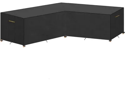 Produktbild von Gartenmöbel Abdeckung L-Form Wasserdicht 420D Oxford 255x255x87/80cm
