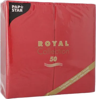 Produktbild von Servietten "ROYAL Collection" 1/8-Falz 40 cm x 40 cm bordeaux