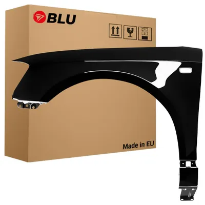 Obrázek produktu pro BLU Blatník náhrada pro Audi A3 8P LZ9Y Levý Černá PhantomSchwarz | 2003-2008 | Přední | Lakovaný | Připravený k montáži | Pozink, Obrázek vytvořený pomocí AI