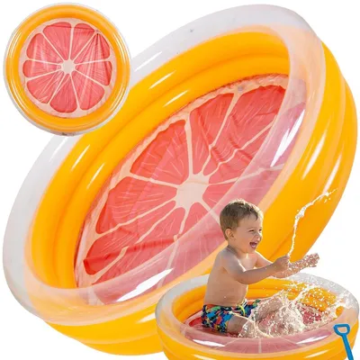 Produktbild von SunClub Planschbecken „Grapefruit“ aufblasbar – 3-Ring Kinderpool rund Ø 168 x 38 cm