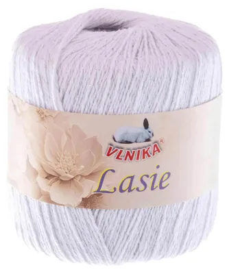50g Strickgarn Lasie Sommergarn weiss