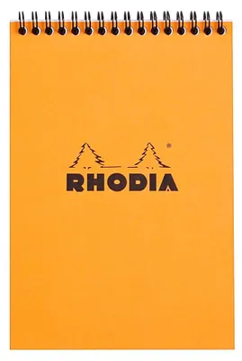 Produktbild von RHODIA Spiralnotizblock No. 16 DIN A5 kariert orange 80 Blatt