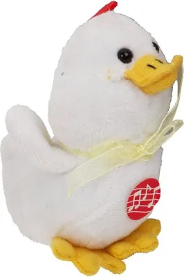 Immagine prodotto di Mascotte Pasquale Gallina Bianca Con Carillon