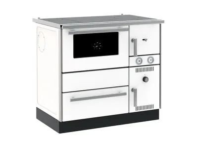 Obrázek produktu pro ALFA PLAM, sporák ALFA TERM 20 s výměníkem, 22,9 kW, levý, bílý