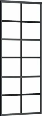Obrázok produktu pre posuvné dvere ESG zo skla a hliníka 76x205 cm čierne