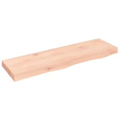 Productafbeelding van Wastafelblad 100x30x(2-6) cm onbehandeld massief hout